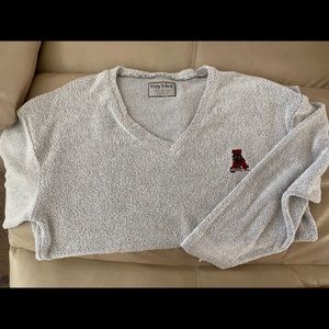 alabama v neck wooly thread